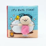 كتاب قماشي تفاعلي لتعويد الطفل على الاستحمام "It's Bath Time" مع دمية